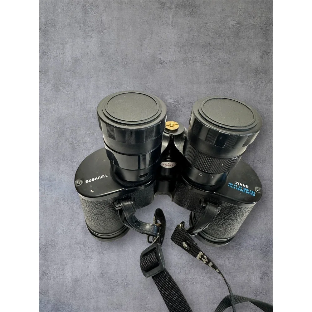Vintage Bushnell Banner Binoculars  Black Insta-Zoom 7x-15x 35mm Japan